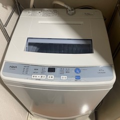 AQUA 洗濯機　6kg 2015年製の画像