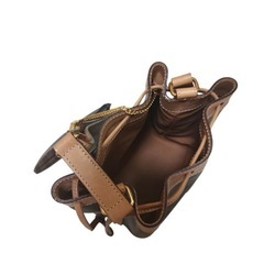 CELINE セリーヌ マカダム 巾着 バッグ PVC ブラウン オールドの画像
