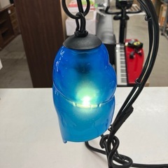 I 2510-168 琉球ガラス仕様　スタンドライト　通電確認済み　中古の画像