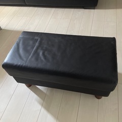 本革　無印良品　オットマン　　　の画像