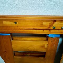 木製二段ベットの画像