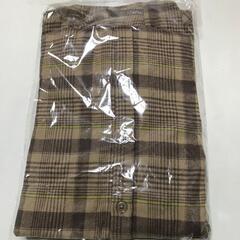 新品　未開封　未愛用　定価2750円　GLOBALWORK バンドカラー　チェックワンピース　グローバルワーク  コットン　綿 女の子  ワンピ  ワンピース  羽織  ベージュ  ブラウンキッズ  90 95 100 シャツワンピース  シャツワンピ  シャツ　100の画像