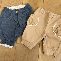 60〜70 女の子 ロンパース パンツの画像