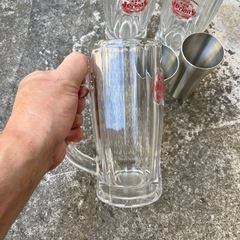 取引中オリオン中ジョッキ＆ピューターグラス。の画像