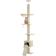キャットタワー　猫用品　突っ張りの画像