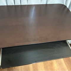 ニトリ 昇降式ダイニングテーブル(コラボ120DT DBR)の画像