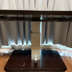 ニトリ 昇降式ダイニングテーブル(コラボ120DT DBR)の画像