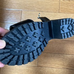 GRLサンダル黒の画像