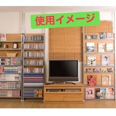 【10/8受付終了】収納付きパーテーション（突っ張り棒タイプ）の画像