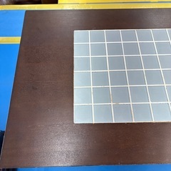 木製ローテーブル  タイル張り天板の画像