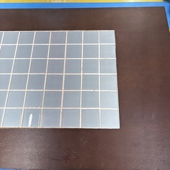 木製ローテーブル  タイル張り天板の画像