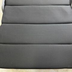 折りたたみベッド シングル 黒 リクライニング式◇厚みしっかり◇キャスター付き の画像