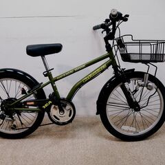 20インチ ジュニア・キッズ用 自転車 サイクルベースあさひ あさひ自転車 ドライドビート DRIDE BEAT 206-L 20インチ 外装6段変速 自転車  カーキ色 の画像