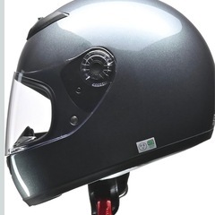 未使用バイクヘルメット フルフェイス CROSS ガンメタ フリーサイズの画像