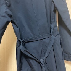 ユニクロ　コート　ネイビー　sの画像