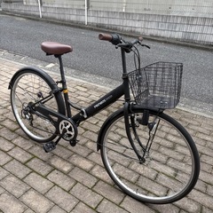 折りたたみシティサイクル26インチの画像