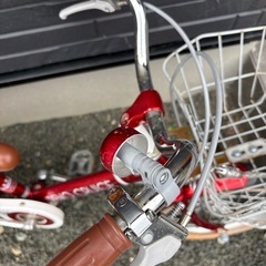 16インチ　自転車　赤　子どもの画像