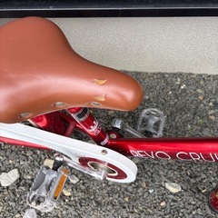 16インチ　自転車　赤　子どもの画像