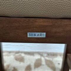 D1740 業務用 店舗用 HIKARI 光製作所 チェア 椅子 4脚 4脚セット 和風 ブラウン 幅400×奥行340×高さ700mm 座面高さ450mmの画像