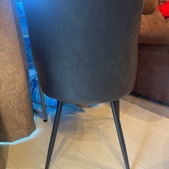 ダイニングチェア ダークグレー×グレーの画像
