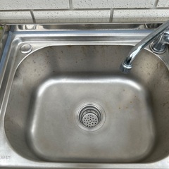 diy品！ガーデンシンクパン蛇口付きの画像