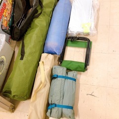 【売約済】キャンプ用品セット② コンロ テント テーブル イスなど ジャンクの画像