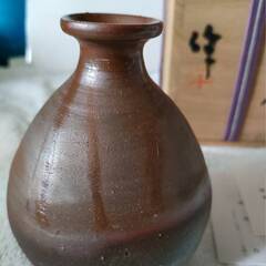 備前焼　　稲荷　作　徳利　花器の画像