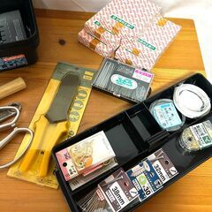 【B320】日曜大工/DIY/工具/はさみ/トンカチ/ドライバー/工具ケース/ペンチ/釘/現状品の画像