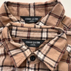 COMME CA ISM フランネルシャツ 100/120cmの画像