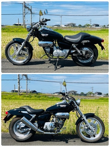 ☆HONDA☆マグナ50☆軽メンテ済み☆アメリカンバイク☆登録すればすぐ乗れます☆