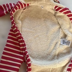 GAP 6-12m もこもこロンパースの画像