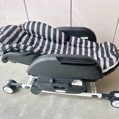 カトージ　ハイローチェア　ボーダーの画像