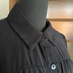 ZARA シャツワンピース　黒　の画像