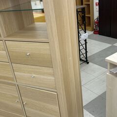 ★リユースのサカイ千葉中央店★  収納棚 ブラウン H147×D39×W77 クリーニング済み TC4876の画像