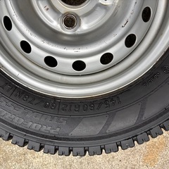 2023年製スタッドレス中古 145/80R12 鉄ホイール付き エブリィ、クリッパー等 の画像