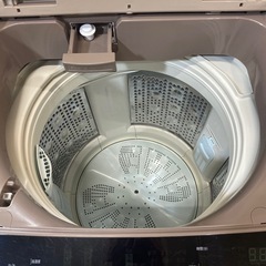 ⭐️人気⭐️2017年製 HITACHI 10kg洗濯機 BW-V100B 日立 ファミリー向け シャンパンカラー No.7347 の画像