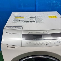 653 大人気　美品　シャープ　ドラム式洗濯機　家庭用　配送設置無料　保証込みの画像