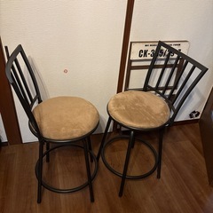 カウンターチェア 椅子 セットの画像