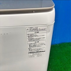 607 パナソニック　大型洗濯機　家庭用　美品　9kg 関東　配送無料　保証付の画像