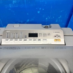 607 パナソニック　大型洗濯機　家庭用　美品　9kg 関東　配送無料　保証付の画像