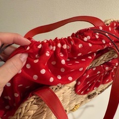 キティ👜カゴバッグの画像