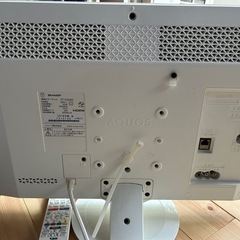 シャープ　可愛い　白いテレビの画像