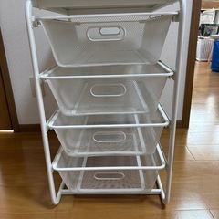 IKEA  ALGOT★イケア　アルゴート★天板付き4段★メッシュバスケットの画像