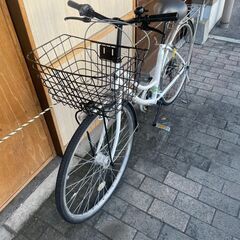リサイクルショップどりーむ荒田店　No530 自転車　シティサイクル　２７インチ　ギア切り替え付き♪　LEDオートライト付き　鍵付き♪　の画像