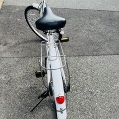 24インチ折りたたみ自転車　子供用　ホワイトの画像