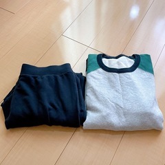 ユニクロ 部屋着上下　パジャマ メンズLの画像