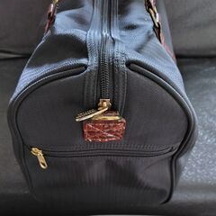 Valentino Nerbini ボストンバッグ ブラック ブラウン 旅行鞄の画像