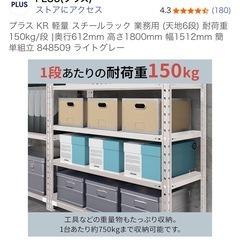 業務用スチールラックの画像