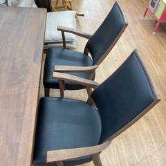 ☆ドリーム荒牧店☆ジモティー割引有☆【クリーニング済】白川家具　ダイニング5点セットの画像