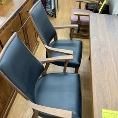 ☆ドリーム荒牧店☆ジモティー割引有☆【クリーニング済】白川家具　ダイニング5点セットの画像